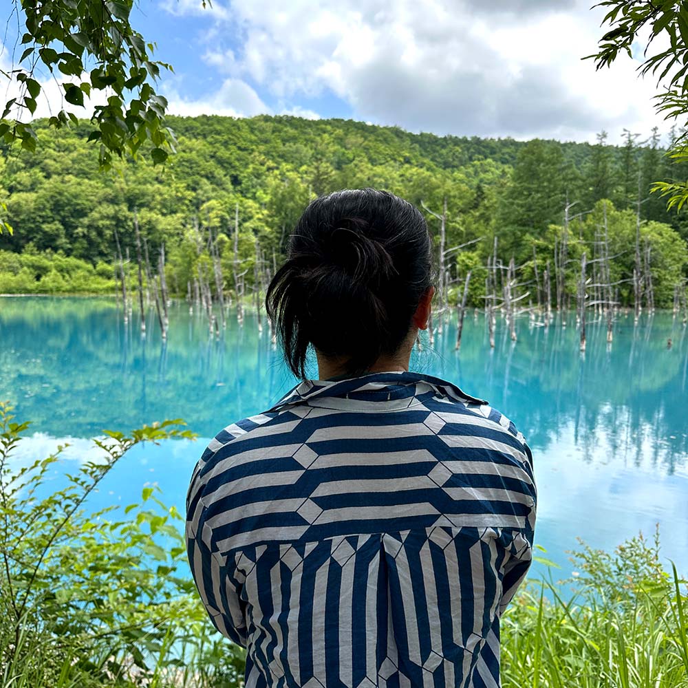 Hokkaido Furano Aoi Blue Pond Me