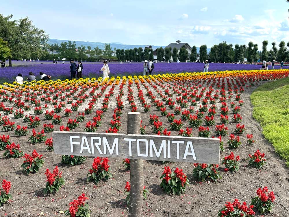 Hokkaido Furano Farm Tomita Sign