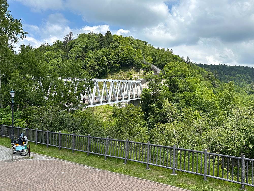 Hokkaido Furano Shirahige Waterfall Bridge