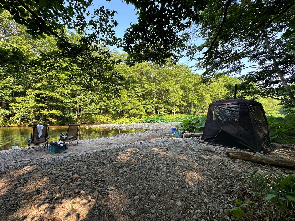 Hokkaido Furano Sorachi River Tent Sauna 2